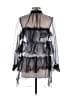 Adam Lippes Black 3/4 Sleeve Top Size 6 - photo 2