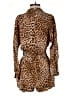 Zara TRF Animal Print Brown Romper Size S - photo 2