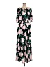 On 34th 100% Polyester Floral Black Green Casual Dress Size M - photo 1