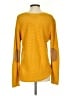 August Mist Solid Yellow Pullover Sweater Size S - photo 2