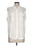 Rag & Bone 100% Cotton Ivory Sleeveless Button-Down Shirt Size L - photo 1
