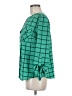 Notations Green Long Sleeve Blouse Size M - photo 5