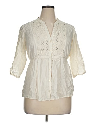 SONOMA life + style 3/4 Sleeve Blouse (view 1)