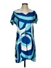 Escapada 100% Rayon Print Blue Casual Dress Size S - photo 1