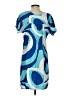 Escapada 100% Rayon Print Blue Casual Dress Size S - photo 2