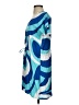 Escapada 100% Rayon Print Blue Casual Dress Size S - photo 5