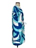 Escapada 100% Rayon Print Blue Casual Dress Size S - photo 4