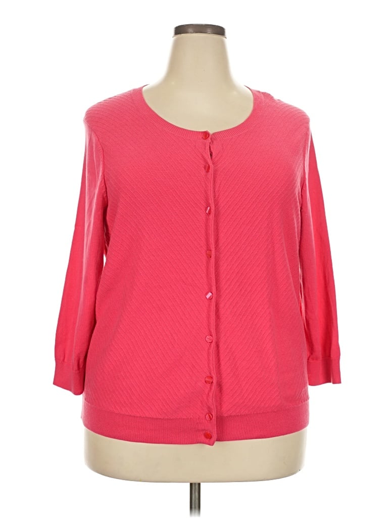 Pre-owned Talbots Outlet Cardigan Sweater In Pink