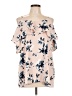 Vanilla Bay 100% Polyester Pink Short Sleeve Blouse Size L - photo 1