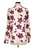 Unbranded Floral Ivory Long Sleeve Blouse Size M - photo 2