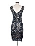 Moon 100% Cotton Blue Cocktail Dress Size XS - photo 2