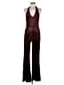 Motel Metallic Burgundy Jumpsuit Size M - photo 1