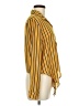 Guess 100% Polyester Stripes Yellow Long Sleeve Blouse Size M - photo 4
