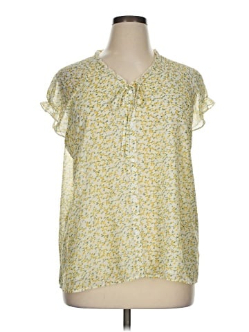 Allegra K Short Sleeve Blouse (view 1)