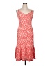 Roxy Checkered-gingham Floral Paisley Polka Dots Red Casual Dress Size XL - photo 1