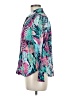 Talbots 100% Cotton Print Teal Long Sleeve Blouse Size M (petite) - photo 5