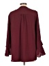 Vince Camuto 100% Polyester Burgundy Long Sleeve Blouse Size L - photo 2