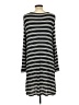 Mud Pie Stripes Gray Casual Dress Size L - photo 2