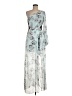 BCBGMAXAZRIA 100% Polyester Silver Blue Cocktail Dress Size 6 - photo 1