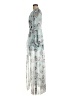 BCBGMAXAZRIA 100% Polyester Silver Blue Cocktail Dress Size 6 - photo 5