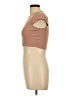 Heart & Hips Tan Short Sleeve Top Size L - photo 5