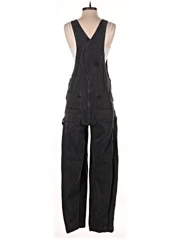 Madewell Denim Oversized Carpenter Overalls in Hartwell Wash (view 2)