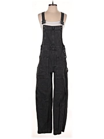 Madewell Denim Oversized Carpenter Overalls in Hartwell Wash (view 1)