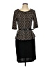 Connected Apparel Chevron-herringbone Black Cocktail Dress Size 10 - photo 1