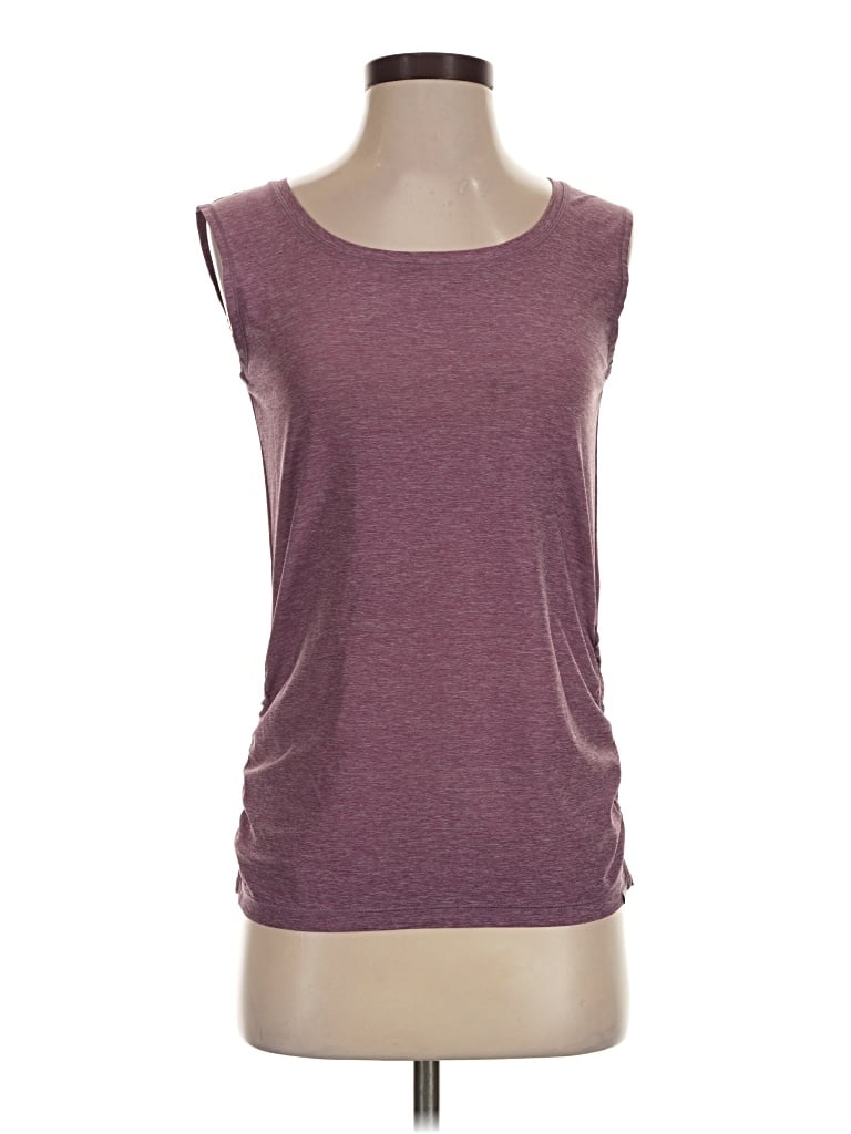 Pre-owned Eddie Bauer Sleeveless T-shirt In Burgundy