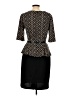 Connected Apparel Chevron-herringbone Black Cocktail Dress Size 10 - photo 2