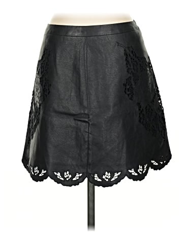 BCBGMAXAZRIA Faux Leather Skirt (view 1)