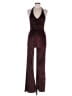 Motel Metallic Burgundy Jumpsuit Size S - photo 1