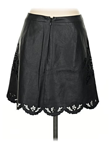 BCBGMAXAZRIA Faux Leather Skirt (view 2)