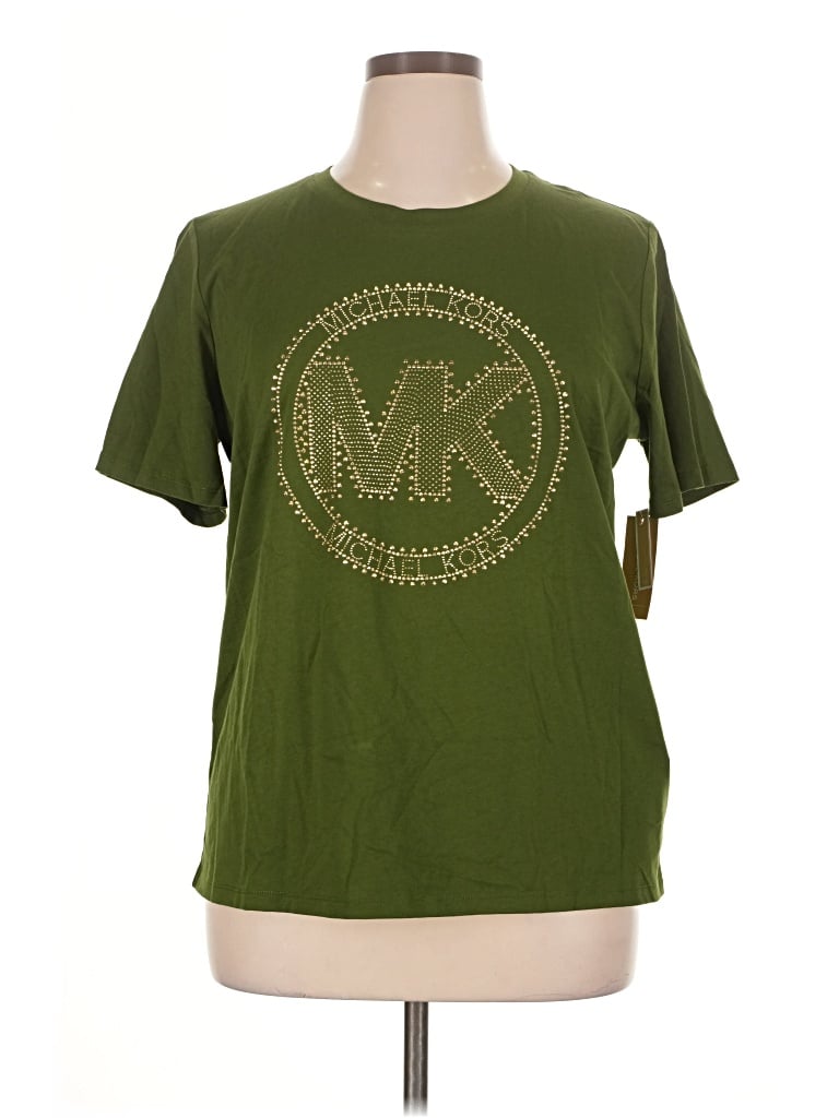 Michael Michael Kors Short Sleeve T-shirt In Green