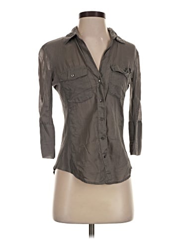 James Perse 3/4 Sleeve Button-Down Shirt (view 1)