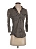 James Perse Gray 3/4 Sleeve Button-Down Shirt Size Sm (1) - photo 1