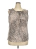 Calvin Klein Silver Sleeveless Blouse Size 2X - photo 1