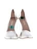 BCBGeneration Metallic Silver White Heels Size 8 - photo 2