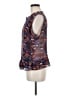 CAbi 100% Polyester Blue Sleeveless Blouse Size M - photo 5