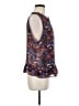 CAbi 100% Polyester Blue Sleeveless Blouse Size M - photo 4