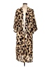 She + Sky 100% Polyester Brown Kimono Size L - photo 1