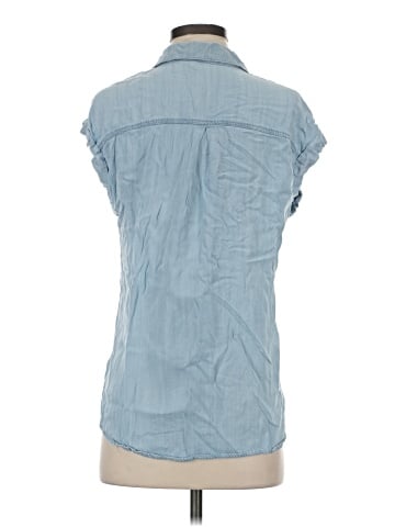 Be Cool Sleeveless Button-Down Shirt (view 2)