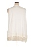 Logo Layers Ivory Sleeveless Blouse Size XL - photo 2