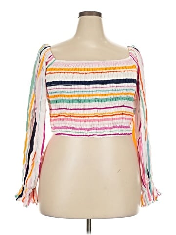 ELOQUII Elements 3/4 Sleeve Blouse (view 1)