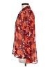 CAbi 100% Polyester Floral Orange Long Sleeve Blouse Size M - photo 5