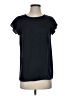 Who What Wear 100% Polyester Black Short Sleeve Top Size XS - photo 1