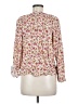Old Navy 100% Rayon Floral Ivory Long Sleeve Blouse Size M - photo 2