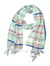 14th & Union 100% Polyester Plaid Blue Teal Scarf One size - photo 1