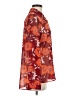 CAbi 100% Polyester Floral Orange Long Sleeve Blouse Size M - photo 4