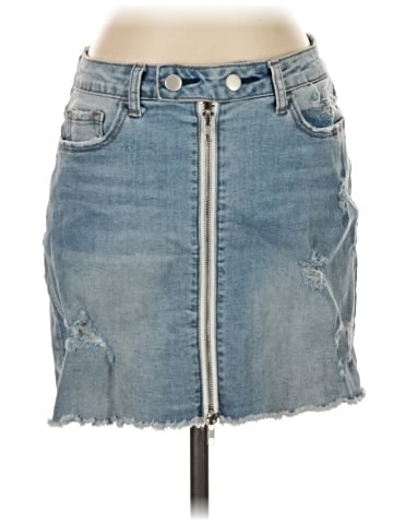 Klique B Denim Skirt (view 1)